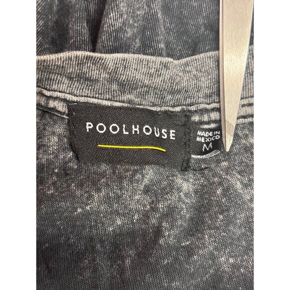 Cheer Up Black Acid Wash Tank Top  Sleeveless Poolhouse - Picture 5 of 6